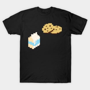 Milk & Cookies Pixel Art T-Shirt